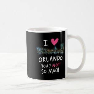 Mug Funny Orlando Florida Night Skyline Vintage Premiu