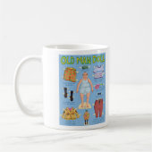 Mug FUNNY Over the Hill - Old MAN Paper Doll. (Gauche)