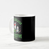 Mug Funny Overstimulated But Festive Christmas Ssum Ho (Devant gauche)
