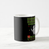 Mug Funny Overstimulated But Festive Christmas Ugly Pe (Devant droit)