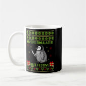 Mug Funny Overstimulated But Festive Christmas Ugly Pe (Gauche)