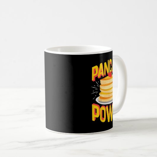Mug Funny Pancake Power (Devant droit)