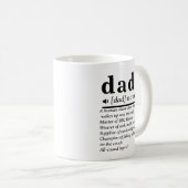Mug Funny Papa Définition Personnalisée (Devant droit)