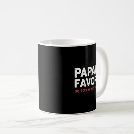 Mug Funny Papaw's Favorite Granhild I'm Papaw's Favori (Devant droit)
