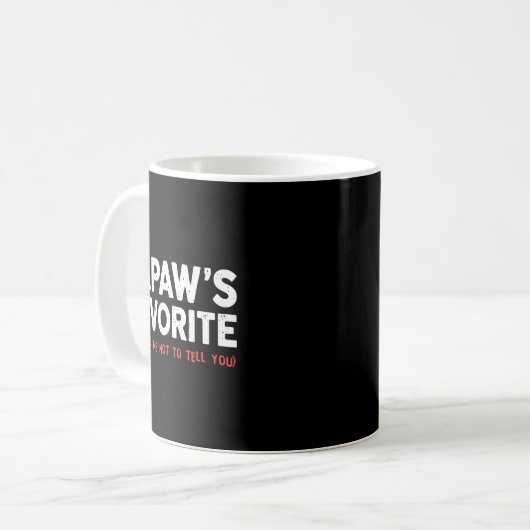 Mug Funny Papaw's Favorite Granhild I'm Papaw's Favori (Devant gauche)