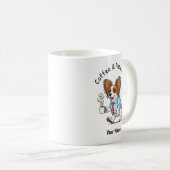 Mug Funny Papillon Dog Business Suit Coffee  (Devant droit)
