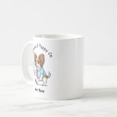 Mug Funny Papillon Dog Business Suit Coffee  (Devant gauche)