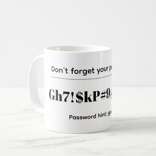 Mug Funny Password (Devant gauche)