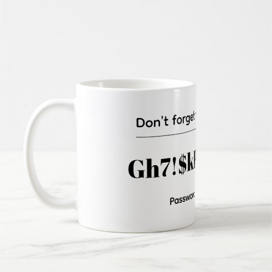 Mug Funny Password (Gauche)