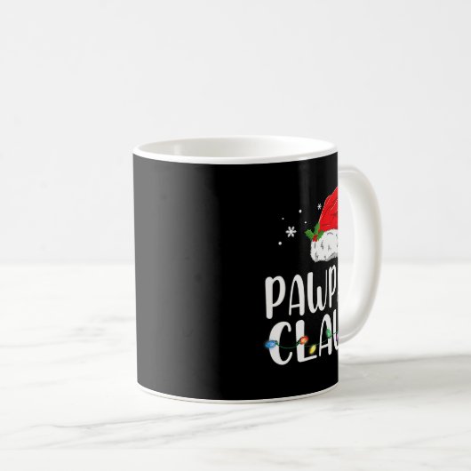 Mug Funny Pawpaw Claus Christmas Pajamas Santa (Devant droit)