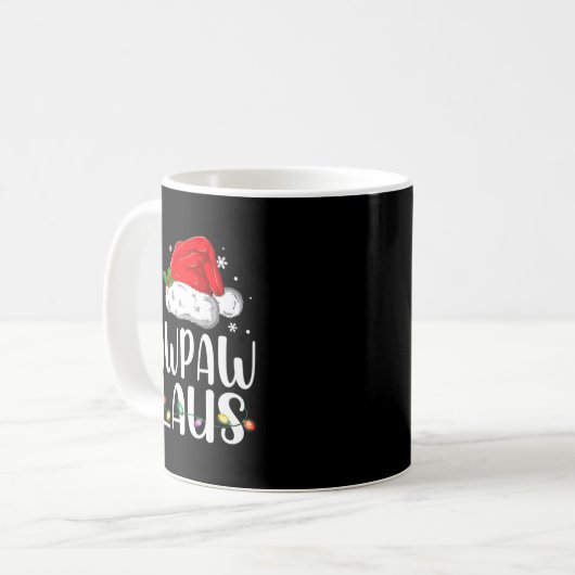 Mug Funny Pawpaw Claus Christmas Pajamas Santa (Devant gauche)