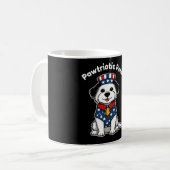 Mug Funny Pawtriotic Pets – USA FlagClassic Mug, 11 oz (Devant gauche)