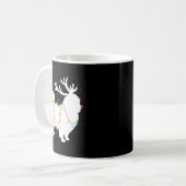 Mug Funny Pekingese Dog Tree Christmas Lights Xmas Paj (Devant gauche)