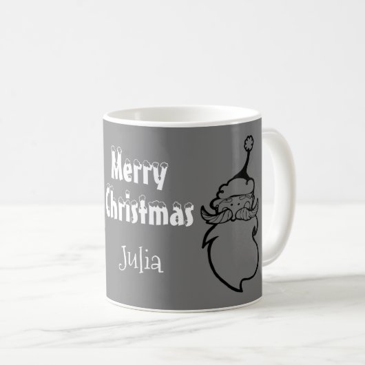 Mug Funny Père Noël Cookies Whimsical Magique Neige No (Devant droit)