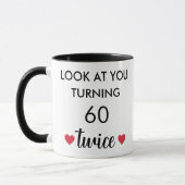 Mug Funny Personalized 60th Birthday (Gauche)