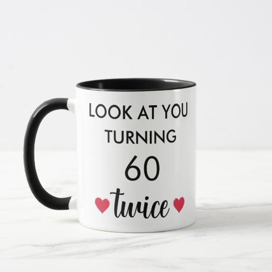 Mug Funny Personalized 60th Birthday  (Gauche)