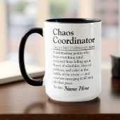 Mug Funny Personalized Chaos Coordinator Appreciation