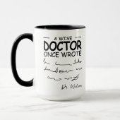 Mug Funny Personalized Doctor drôle docteur disant (Gauche)