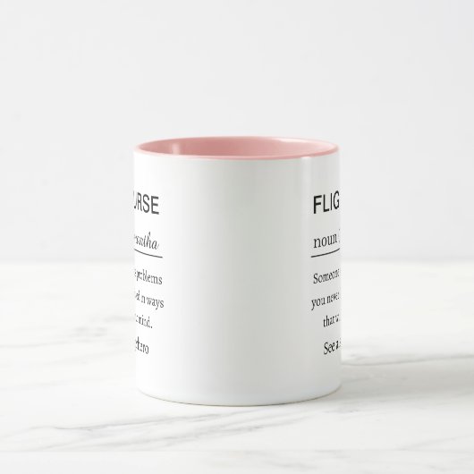 Mug Funny Personalized Flight Nurse Definition (Centre)