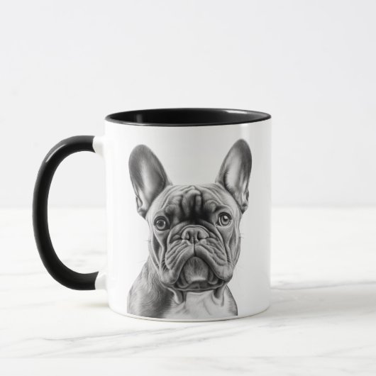 Mug Funny Personalized French Bulldog Amoureux des chi (Gauche)