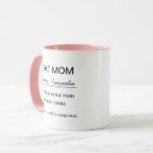Mug Funny Personalized Goat Mom Definition (Devant gauche)