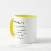 Mug Funny Personalized Playwright Definition (Devant gauche)
