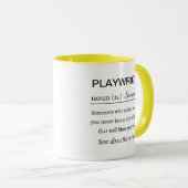 Mug Funny Personalized Playwright Definition (Devant droit)