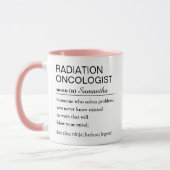 Mug Funny Personalized Radiation Oncologist Definition (Gauche)