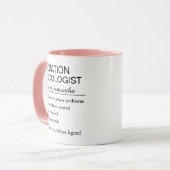 Mug Funny Personalized Radiation Oncologist Definition (Devant gauche)