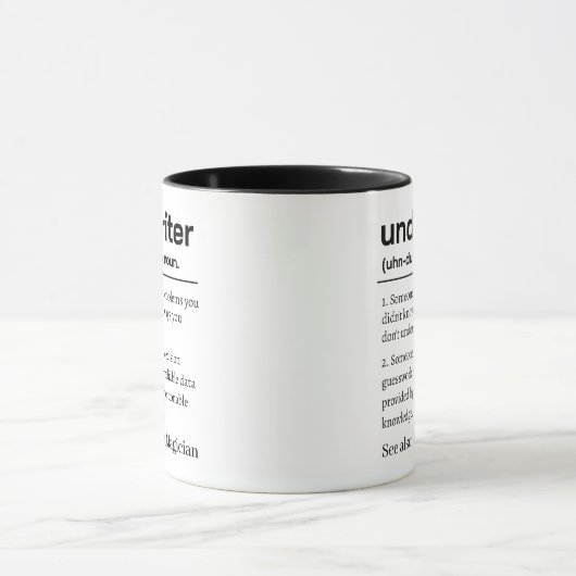 Mug Funny Personalized Underwriter Definition (Centre)