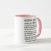 Mug Funny Personalized Work Bestie Definition (Devant droit)