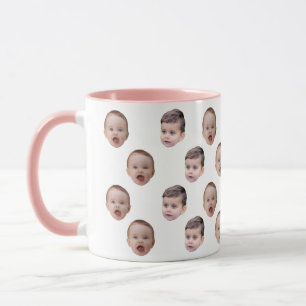 Mug Funny Personnalisé Baby Face 2 Photos