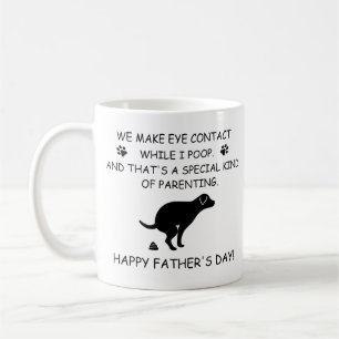 Mug Funny Personnalisé Chien Papa, Chien Poop Fête d