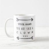 Mug Funny personnalisé - Clown (Gauche)