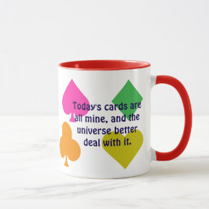 Mug Funny Personnalisé Colorful Playing Cartes Costume