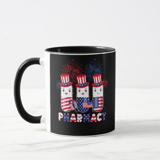 Mug Funny Pharmacy Squad Uncle Sam Pills Happy (Gauche)