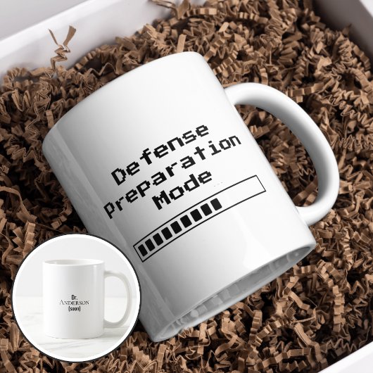 Mug Funny Phd Graduation Defense Preparation Mode