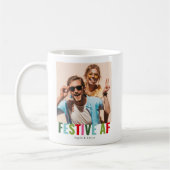 Mug Funny Photo Festive de Noël AF (Gauche)