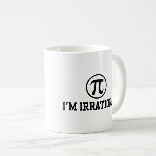 Mug Funny Pi (Devant droit)