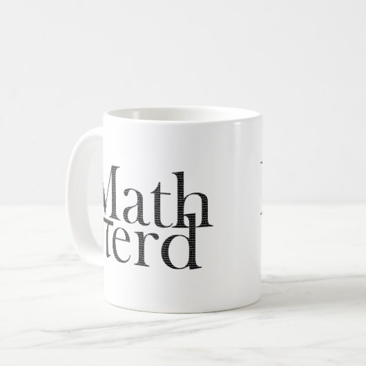 Mug Funny Pi Math Enseignant en Sciences Nerd Noir et (Devant gauche)