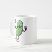 Mug Funny Pickleball et Concombre Cool : Paddle en Jeu (Devant gauche)