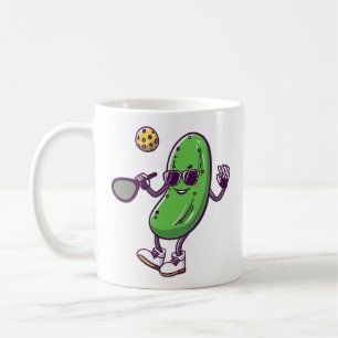 Mug Funny Pickleball et Concombre Cool : Paddle en Jeu