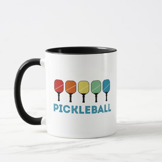 Mug Funny Pickleball Retro Vintage (Gauche)
