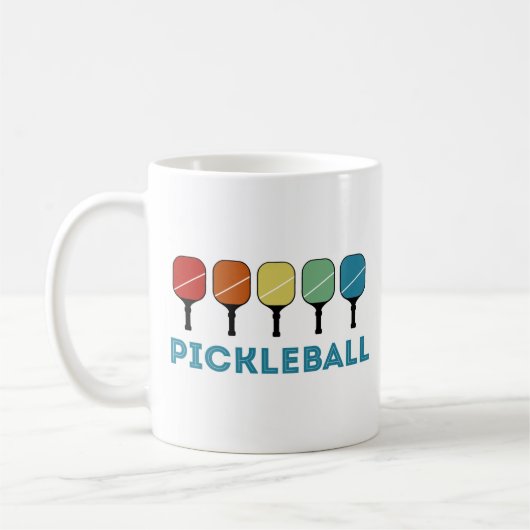 Mug Funny Pickleball Retro Vintage (Gauche)
