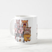 Mug Funny Pig Mood Squad Cartoon (Devant gauche)