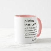 Mug Funny Pilates Instructor Definition (Devant droit)