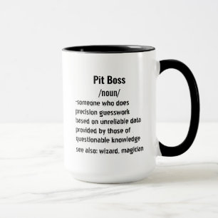 Mug Funny Pit Boss Définition cadeaux pour hommes femm