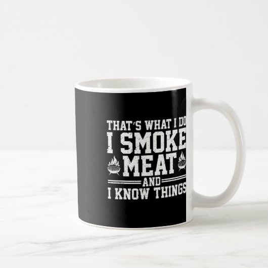 Mug Funny Pitmaster I Smoke Meat Bbq Smoker Grill Gril (Droite)