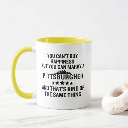 Mug Funny Pittsburgher (Avec donut)