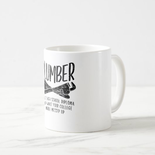 Mug Funny Plumber (Devant droit)